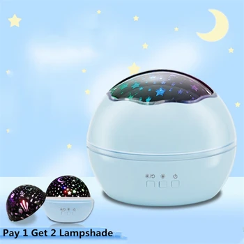 

Colorful Night Light Projector Starry Sky Star Master Projection Lamp Kid Baby Sleep Children's Room Decor Lights Christmas Gift