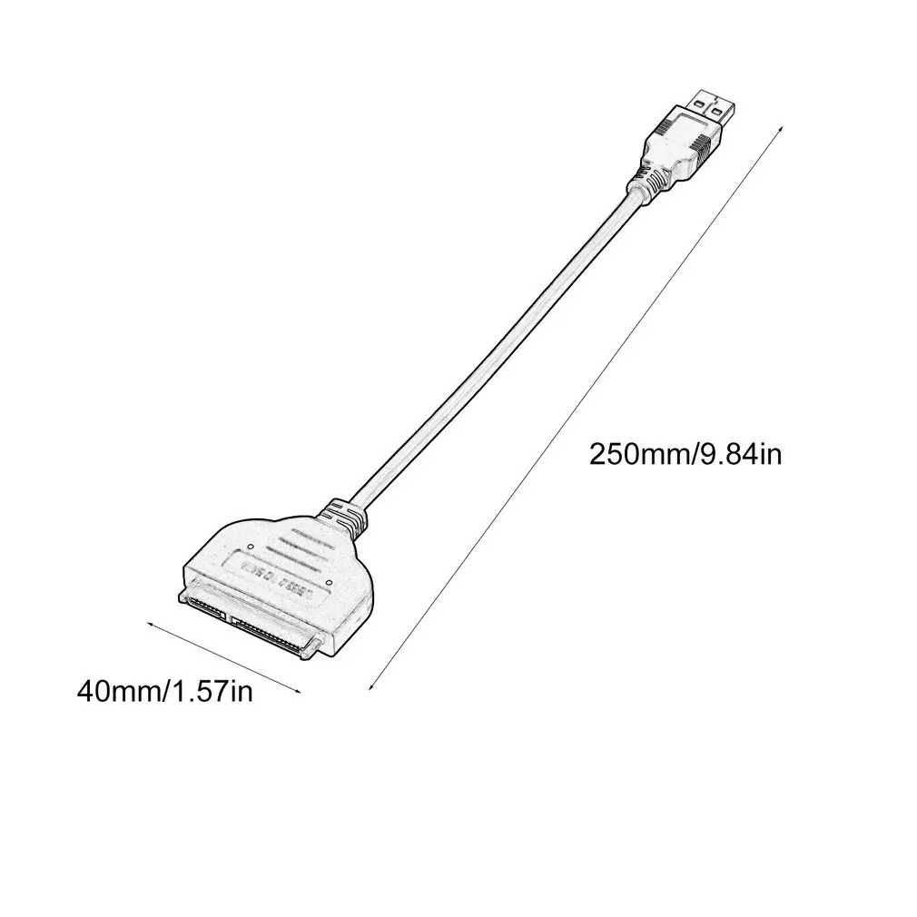 USB 3,0 до 2,5 дюйма SATA III 22 Pin Кабель-адаптер с UASP-SATA на USB 3,0 конвертер для внешнего SSD/HDD жесткого диска