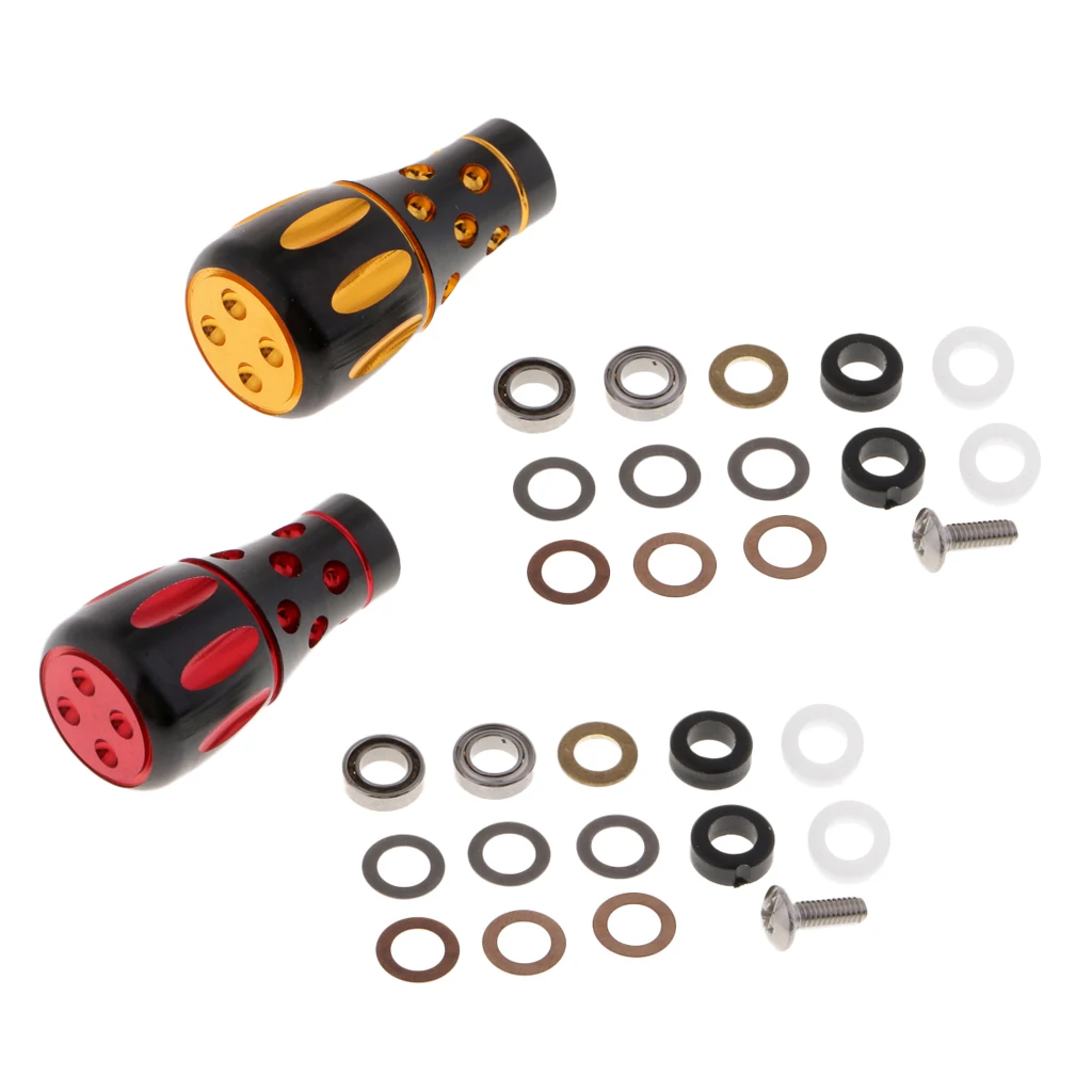 

CNC Full Metal Spinning Fishing Reel Handle Power Knob with 2 Ball Bearings
