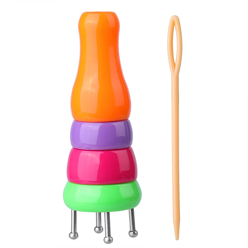 RORGETO 1PCS Plastic ABS Yarn Wool Knitter Rope Weaving Device Knitting Braided Maker DIY Weave Sewing Accessories | Дом и сад