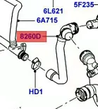 Радиатор охлаждающей жидкости шланг-Верхний для Land rover LR2 LR005564