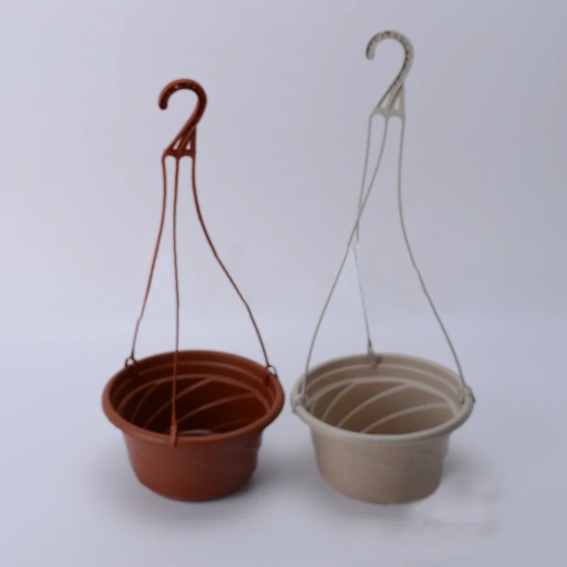 Hook Type Flower Green Plant Pots W/ Chain Basket Holder Home Garden Decoration
