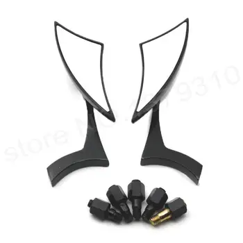 

Universal Aluminum Blade Motorcycle Rearview Side Mirrors Silverado End Mirrors For Harley Cruiser Bobber Chopper