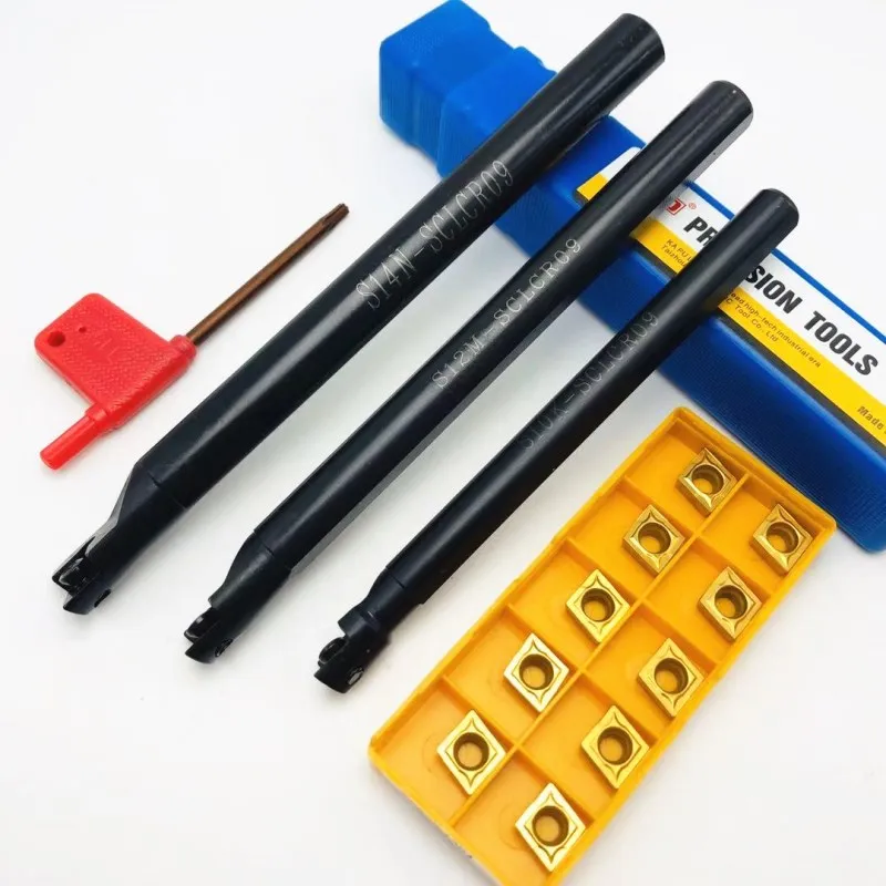 CCMT09T304 VP15TF × 10pcs S16Q-SCLCL09 Internal Lathe Boring Bar Turning Tool