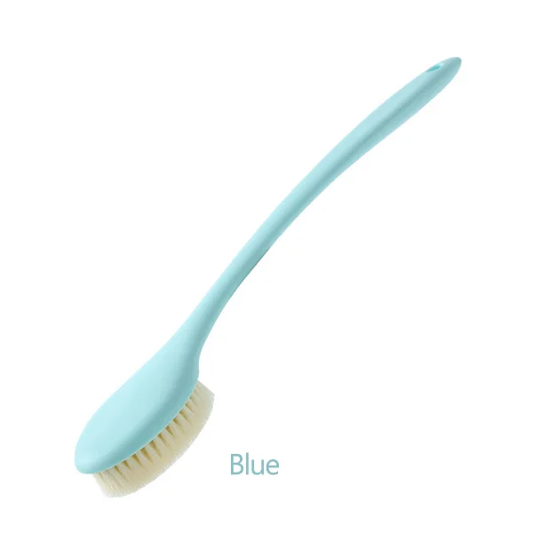 Blue Щетка для очистки, щетка с длинной ручкой, Мягкая шерстяная Щетка массажная ванна, полотенце для ванны, щетка Массажная щетка для ванны - Цвет: Blue