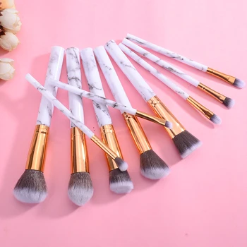 

Mayitr 10pcs Professional Makeup Brusher White Cosmetic Powder Foundation Eyeshadow Lip Brush Set