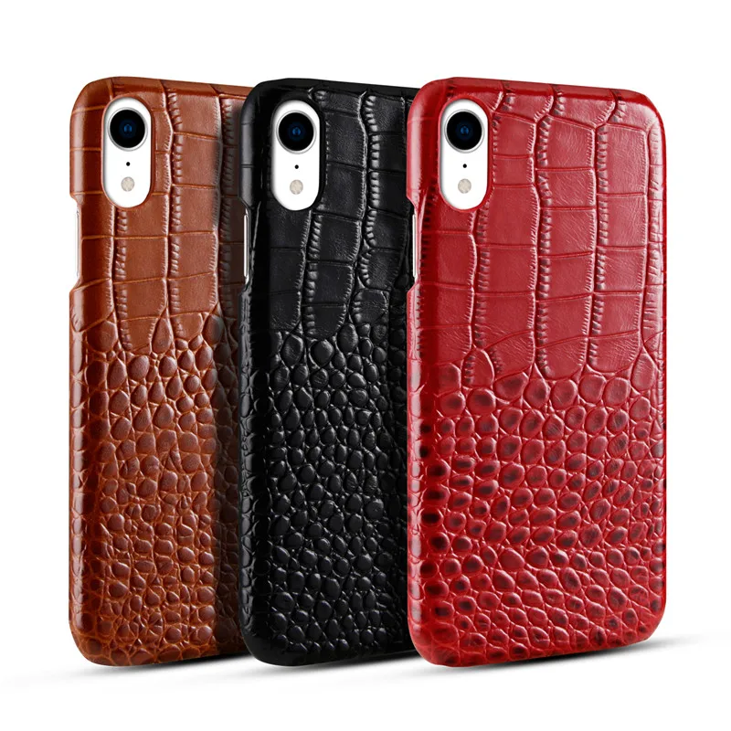 BestNull первый слой коровьей крокодиловой кожи линии задняя крышка чехол для iPhone XR смартфон