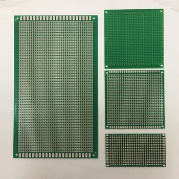 

5*7cm 5x7cm 10*15cm 10x15cm 1.5mm Thickness Double Two Side Green Fiber Glass Tin Spray FR4 Hole Weld Test Universal PCB Board