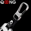 QOONG Custom Lettering Keychains Leather Keyrings Genuine Leather Engrave Name Customized Logo Personalized Key Chain For Car ► Photo 2/6