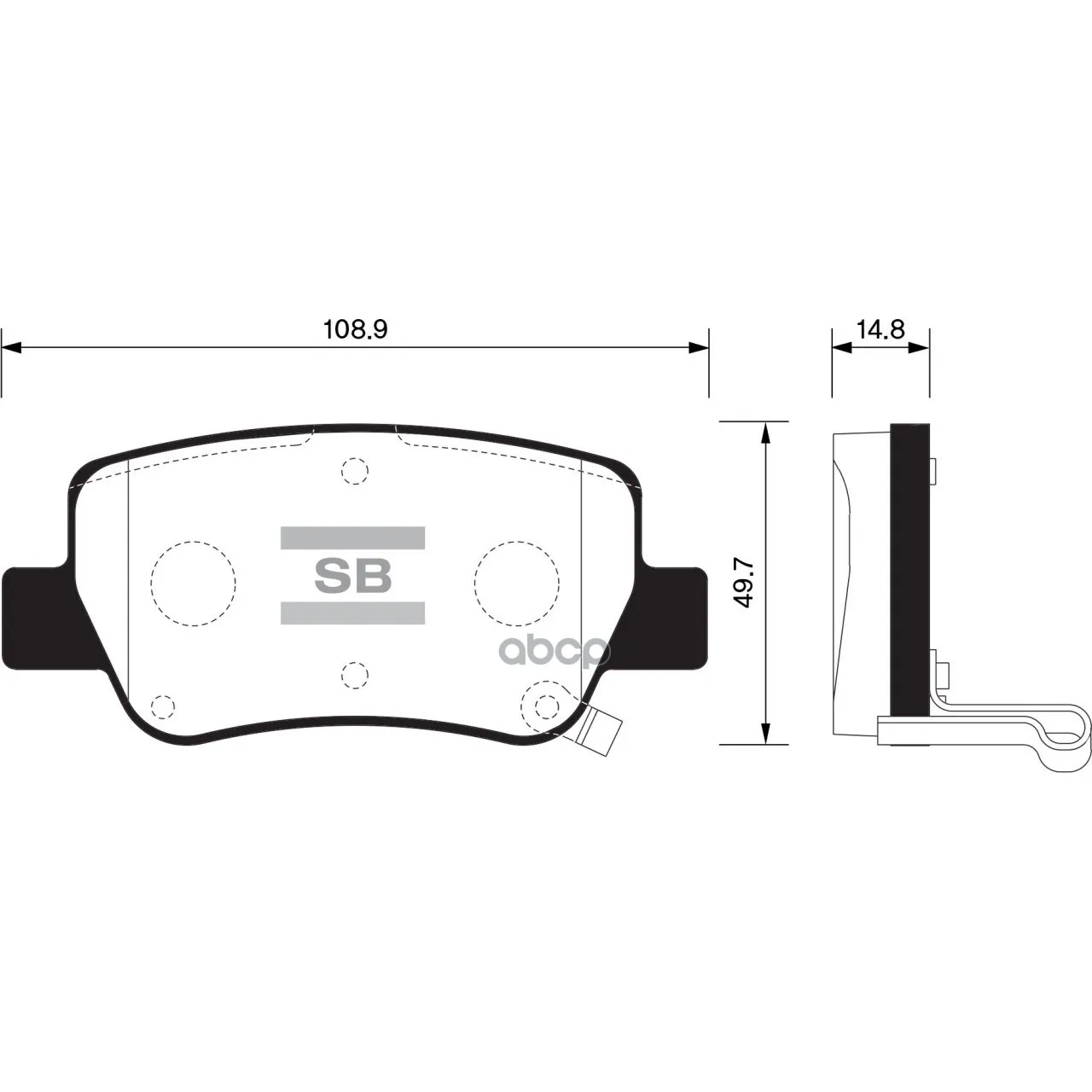 Sp1578_колодки Дисковые! Задние Toyota Avensis 1.6-2.0/2.0d/2.2d 09 Sangsin Brake Sp1578 Sangsin brake арт. SP1578