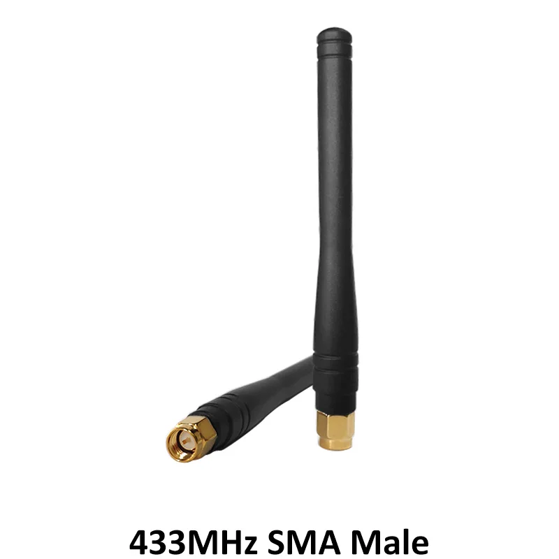 433 МГц Антенна 3dbi SMA мужской разъем 433 МГц antena резиновая Водонепроницаемая антенна для беспроводного водомера гасметр Lorawan Emeter