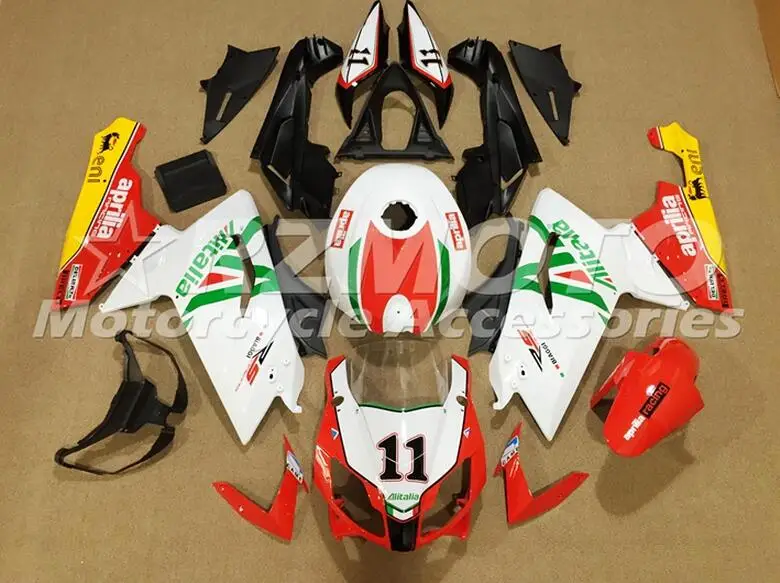 

4Gifts New ABS Injection Fairing Kit Fit for Aprilia RS125 06 07 08 09 10 11 RS4 RSV 125 2006 2011 Fairings set custom 11