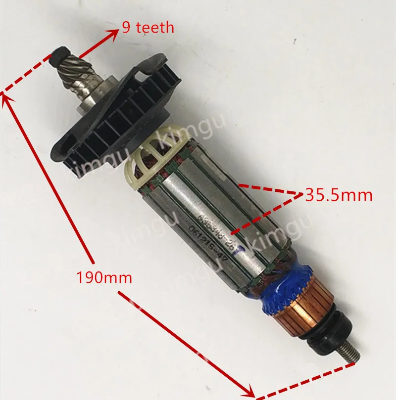 220-240V ротор якоря якорь для DeWALT N014341 D28112X D28142 D28143 D28142 D28130 D28113 D28134