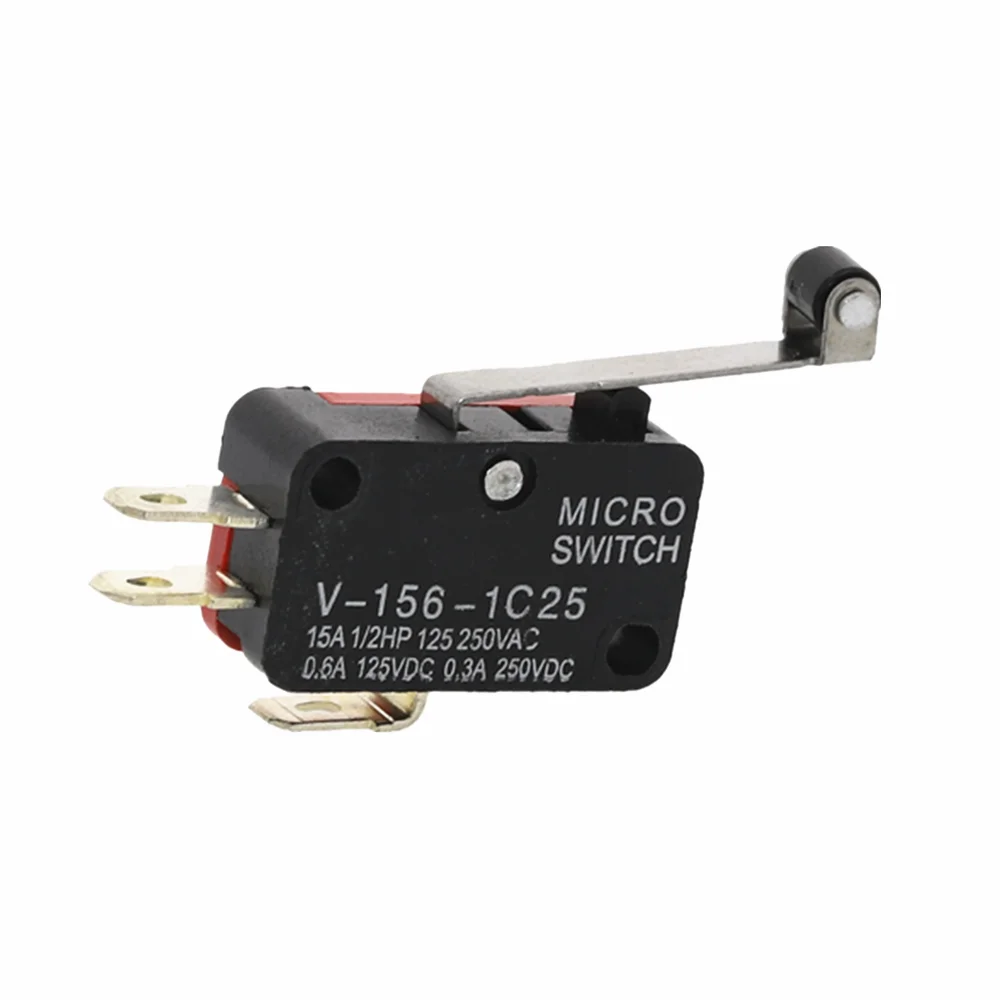 10 шт. V 156 1C25 роликовый рычаг SPDT 1NO 1NC микро концевой выключатель 3 клеммы
