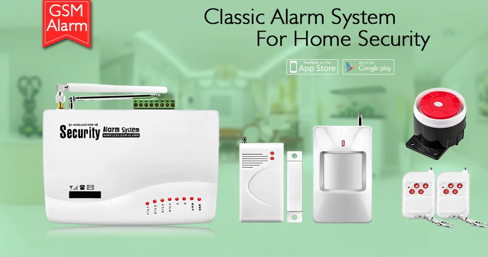 Wireless GSM Burglar Alarm System Garage Detector Motion Sensor