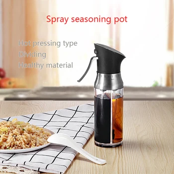 

200ML 2 in 1 oil vinegar bottle oil sprayer adjustable oil dispenser bottle kitchen flavor storage bottle #s1