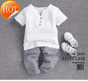 

Children T-shirt for Boy 2020 Linen Boys T Shirt for Girls Tops Cotton Kids tshirt Clothes
