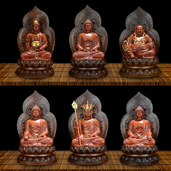

High-quality Guanyin statue, resin modern art sculpture, home loft living room decoration, laughing Buddha statue 19.5cm