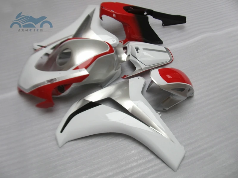 Обновите свой Комплект обтекателя впрыска, пригодный для Honda CBR1000RR 2008-2011 CBR 1000RR 08-11 Серебристый Красный Белый Пластиковый обтекатель комплекты KQ12
