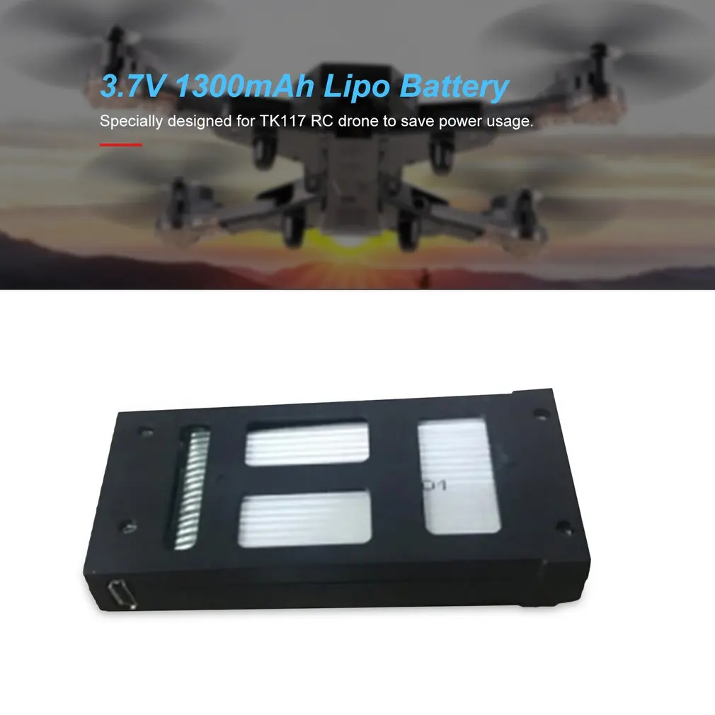 3,7 V 1300mAh Lipo батарея для TK117 FPV RC Дрон запасные части Аксессуары Замена аккумуляторных батарей