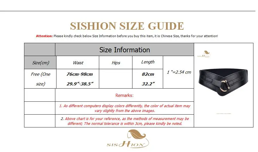 SISHION винтажный пояс для женщин VD1215 ceinture femme панк из искусственной кожи черный красный коричневый кофейный эластичный пояс размера плюс