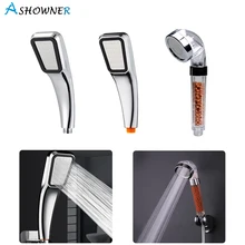 Water Therapy SPA Shower Bath Filter High Pressure Water Saving Rainfall Shower Head With Negative Ion Activated Balls