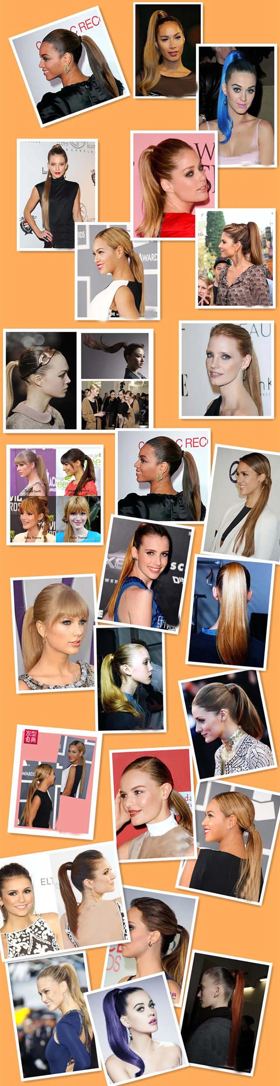 魔术贴马尾配图