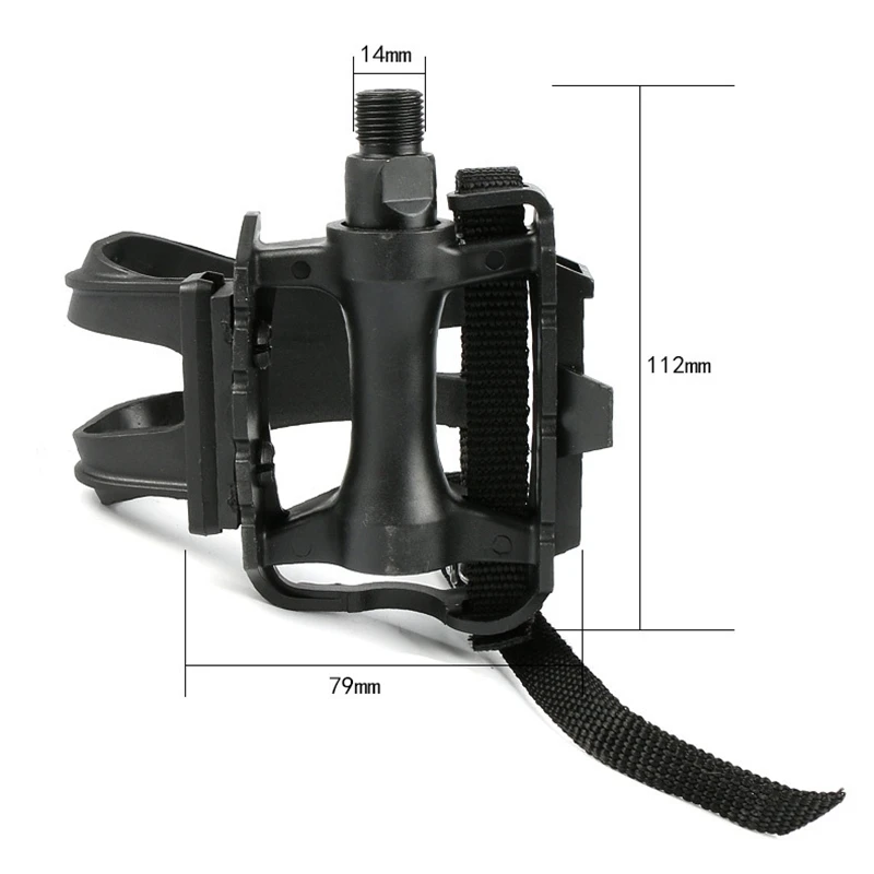 Велосипедные педали с клипсами и ремешками для езды на велосипеде на открытом воздухе и в помещении, стационарные велосипедные шпиндельные велосипедные многофункциональные педали