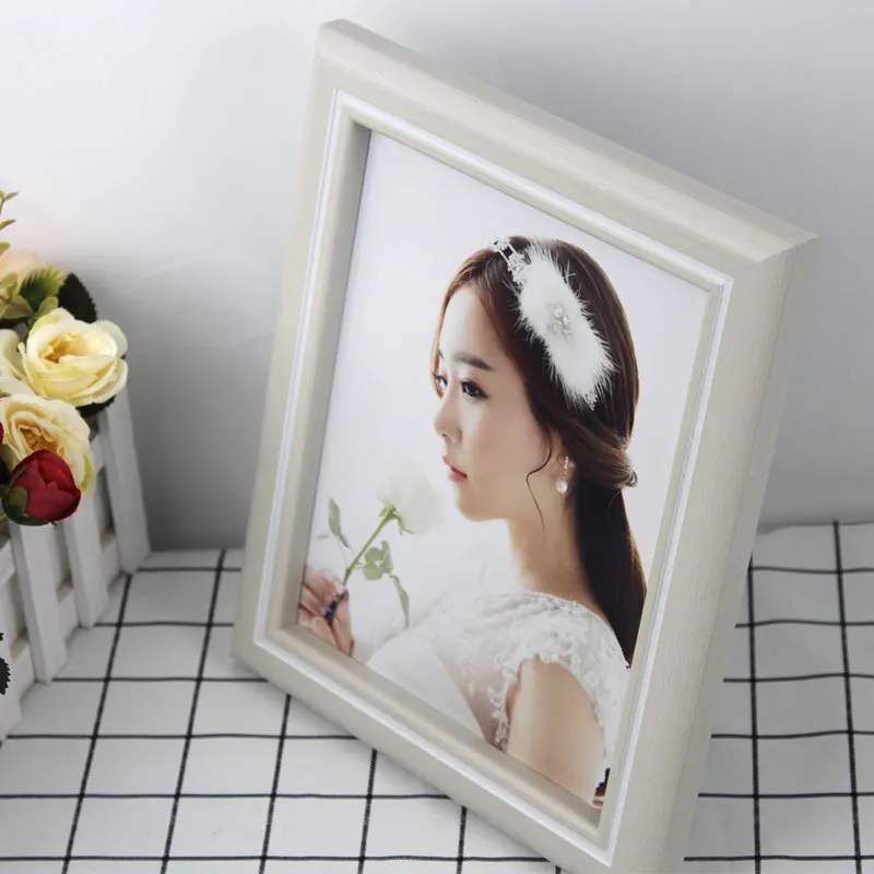 #*Cheap Modern Photo Frame Solid Wood Creative Studio Commemorating Wedding Dress Art Wooden Picture Frames Setting Table Decoration