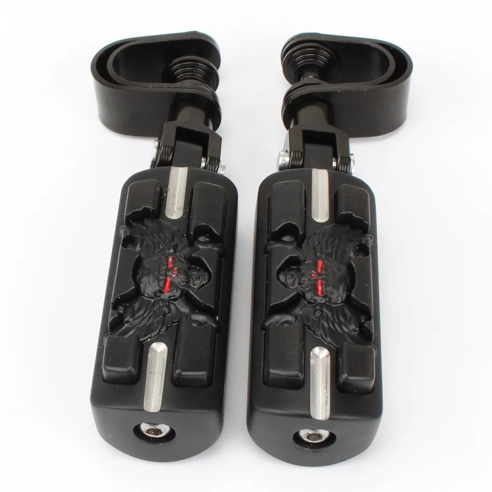 1 пара мотоциклетных подножек Floorbord 1 1/" Highway Engine Bar Guard Footpeg Frame Tube Footrest Fit для Harley Chopper Bobber