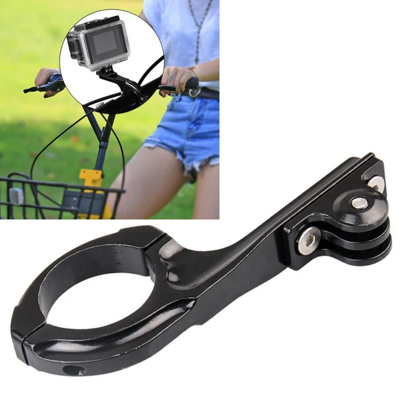 Для GoPro велосипедный держатель с зажимом, велосипедный руль Q-type GoPro HD крепление с фиксированным кронштейном, CNC велосипедный зажим, аксессуары для спортивной камеры