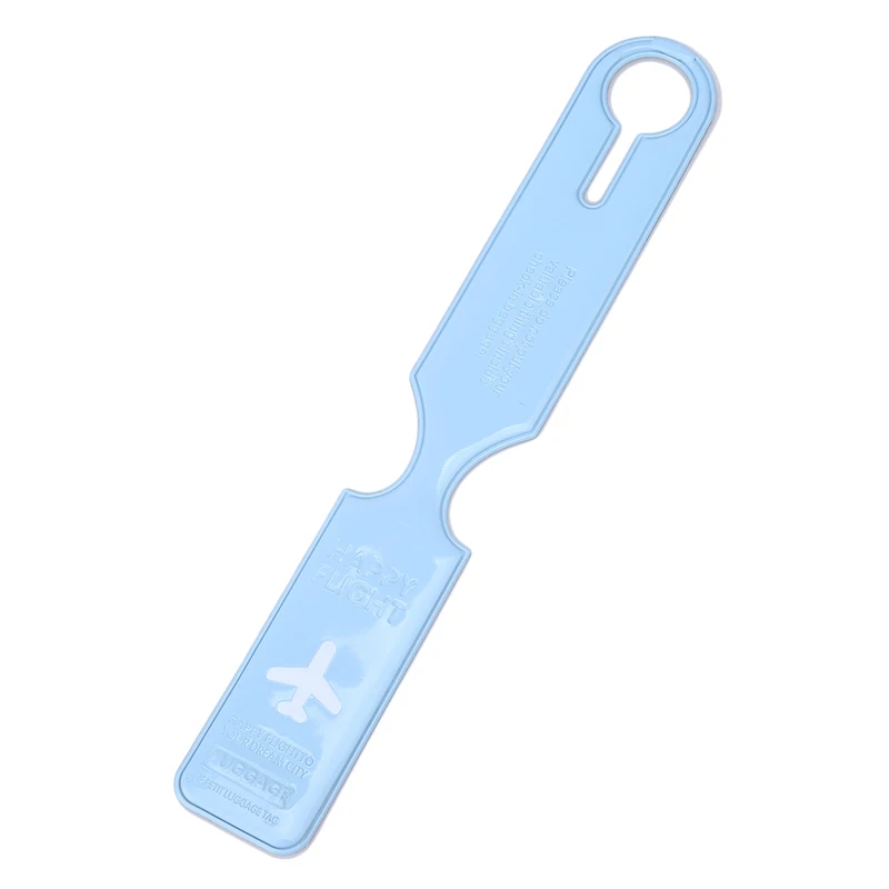 Cute Luggage Label Straps Suitcase High Quality Handsome Airplane Pvc Accessories Id Name Address Identify Tags Luggage Tags