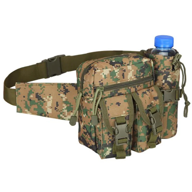 Army Green 2 Наружная сумка на плечо, водонепроницаемая ткань Оксфорд, походная сумка, сумка для чайника, поясная сумка, многофункциональная сумка для кемпинга - Цвет: Army Green 2