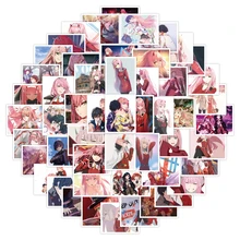 

50PCS DARLING In The FRANXX Stickers Anime Laptop Luggage Guitar Skateboard Refrigerator Mobile Phone Cup Car Puts Kid Toy Gift