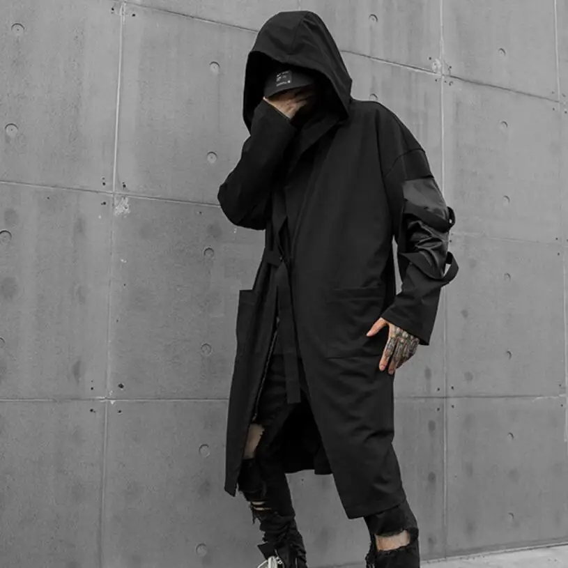 cardigan goth oversized hoodie drop 