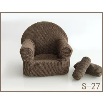 

Newborn Shoot Pose With Cushion Photography Props Durable Baby Sofa Set Practical Small Seat Accessories Studio Arm Chair Soft