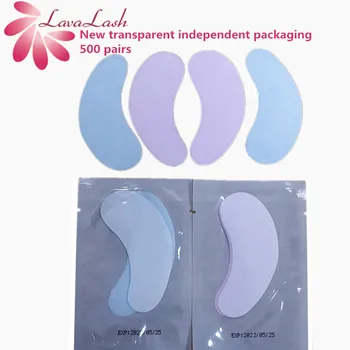 

500 Pairs Eyelash Pad Gel Patch Grafting Eyelashes Under Eye Patches For Eyelash Extension Paper Sticker Wraps lash Makeup Tools