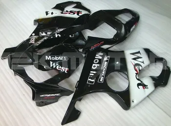 

New ABS Motorcycle Full Fairings Kit Fit For HONDA CBR600 F4i 2001 2002 2003 01 02 03 bodywork set Custom Free West