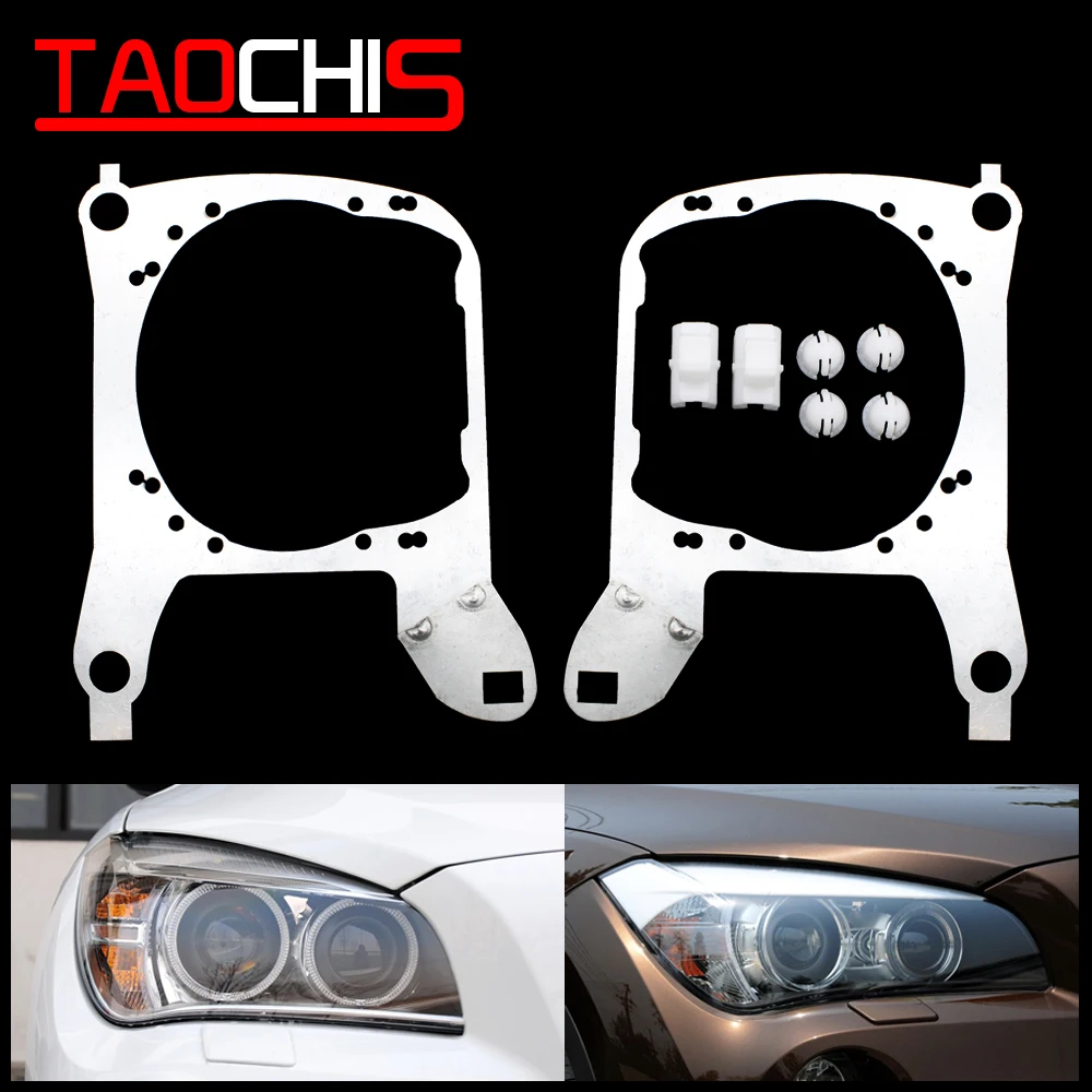 

Taochis Car-Styling Frame Adapter Module Set DIY Bracket Holder for BMW X1 SDrive XDrive 18i 20i Hella 3 5 Projector Lens