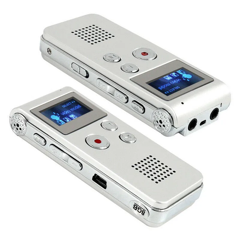 PYMH перезаряжаемый 8 ГБ Цифровой аудио/Звук/Диктофон MP3-плеер USB