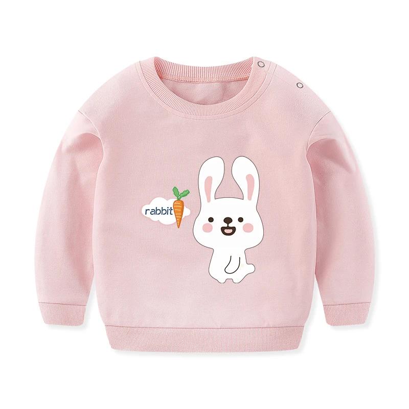 

Baby Cotton Clothes Children's Cartoon Sweatshirt Autumn Toddlers Girls Long Sleeve Warm Tops Baby Pullover Clothes