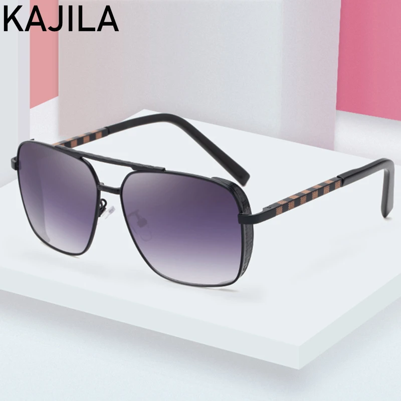 

Vintage Square Sunglasses Men 2020 Fashion Luxury Brand Designer Elastic Temples Steampunk Driving Sun Glasses For Man Oculos