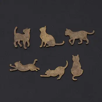 

2020 New 50Pcs Mixed Naughty Cat Frame UV Resin Charm Bezel Setting Filler Jewelry Making