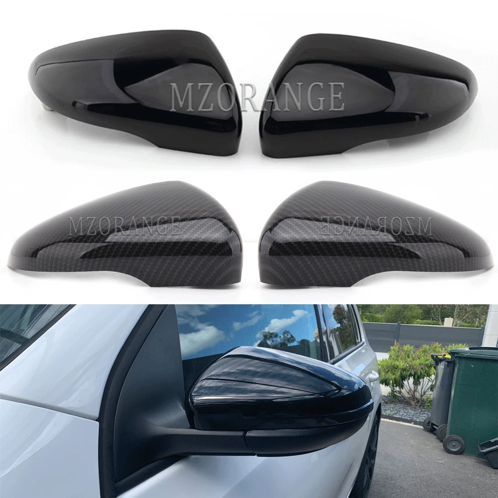 Боковая крышка зеркала для VW Golf 6 MK6 GTI 2009-2014 яркий черный/углеродное волокно чехол