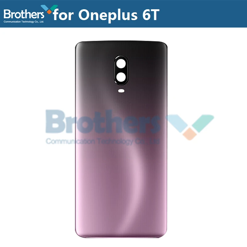 Battery Housing for Oneplus 6T 6 Battery Door for Oneplus 6T Back Case Back Cover Door Back Housing Phone Replacement New TOP - Цвет: Purple for 6T