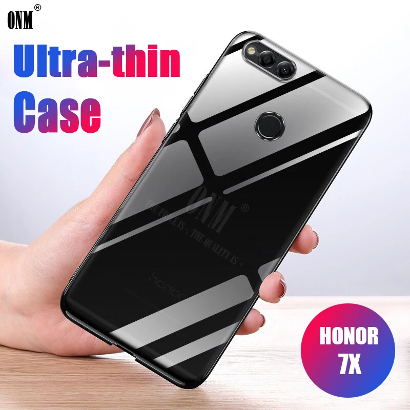 

Case For HUAWEI Honor 7X TPU Silicone Clear Fitted Bumper Soft Case on the Honor 7X 5.93" Transparent Back Cover
