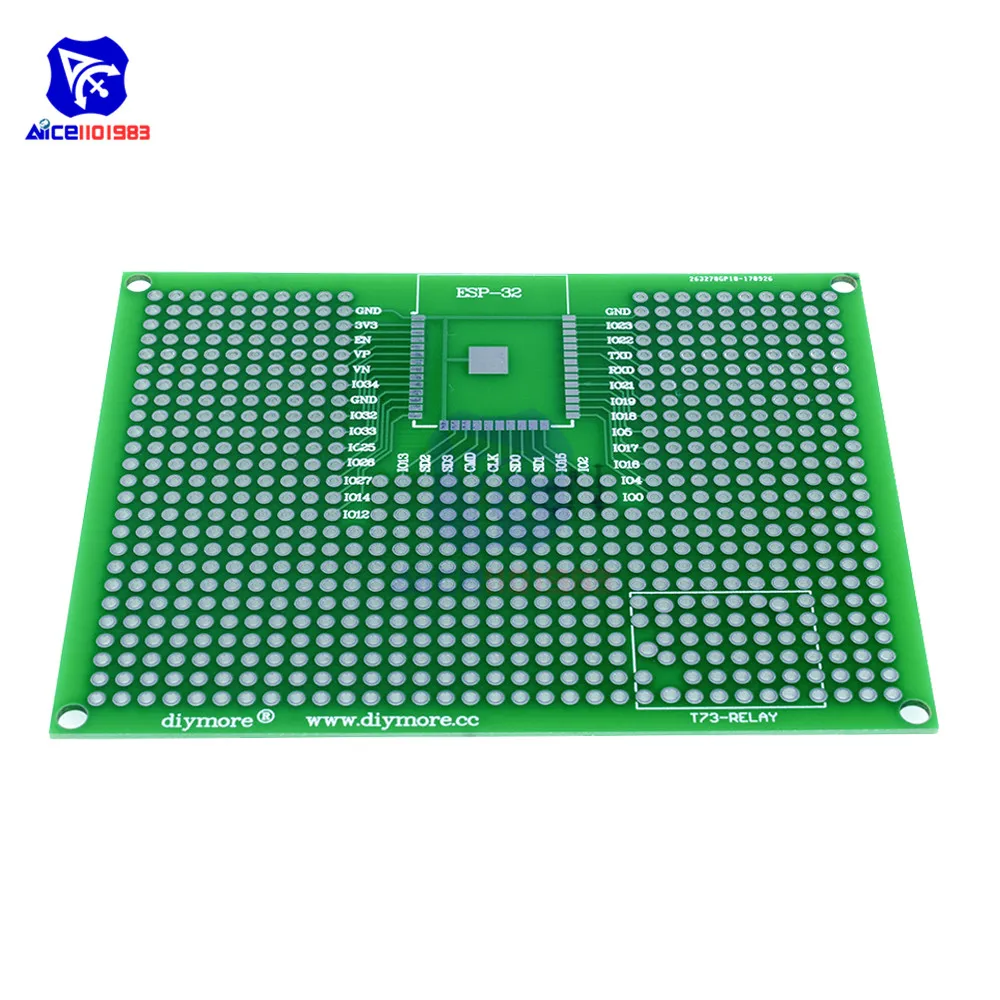 Diymore ESP8266 ESP 12E ESP32 двухсторонний прототип печатной платы 7 см x 9 70 мм 90 печатная