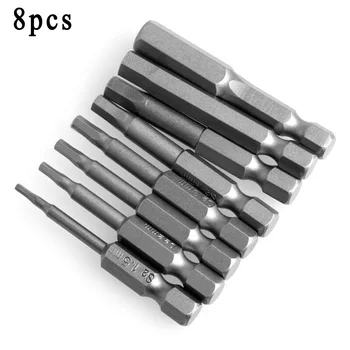 

8pcs Hex Key Bits Quick Change Connect Magnetic Impact Wrench Driver Metric Woodworking Drilling Tool Accessories