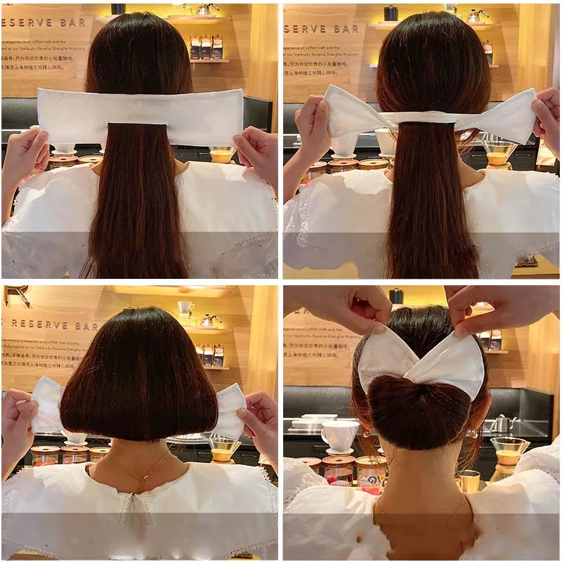 Bun Maruko a Fiocco Pieghevole per capelli - Accessorio per capelli Giapponese per creare Chignon 224 Hd0e618aa5a534fa5bc3a03f42bcd76dbP