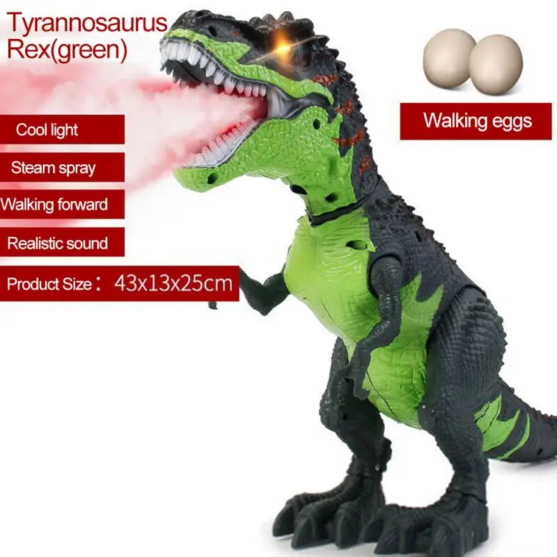 Electric Smart Walking Dinosaur T-Rex Figure Kid Children Toys w/ UK P8F5 